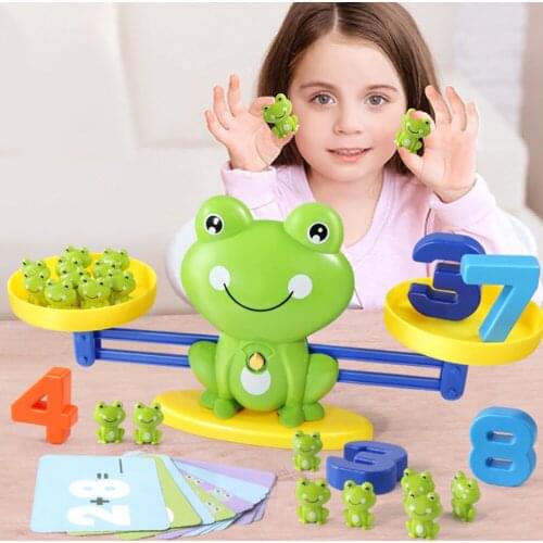 Montessori Math Match Game Number Fun Children Gift Learning for Baby Kids Kindergarten Educational Balance Scale Counting Toys