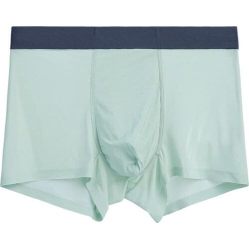 Mens Underwear Skin-friendly Wear Resistant Spandex Ultra-thin Seamless Transparent Panties for Husband Boxers