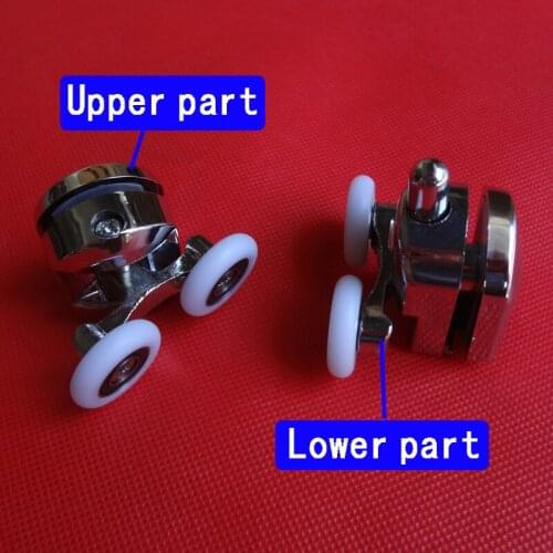 Set of 8pcs Alloy Material Shower Rooms Pulley Shower Room Roller /Runners/Wheels/Pulleys Diameter 20mm/23mm/25mm/27mm.8pcs/lot