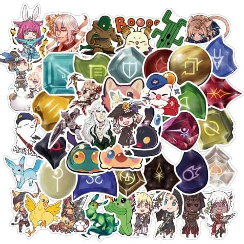 50PCS Final Fantasy Graffiti Stickers For Children Cute Cartoon Pegatina DIY Notebook Skateboard Water Bottle Car Laptop Sticker