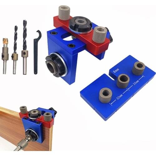 8mm/15mm Woodworking Drilling Locator Wood Dowel Hole Drilling Guide Jig Drill Bit kit Woodworking Carpentry Positioner Tool