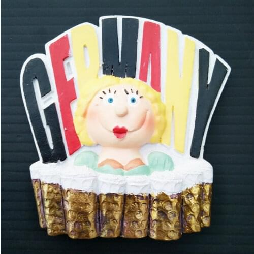 German World Tourism Memorial Resin Fridge Magnet Beer Girl Creative Fridge 3D Refrigerator Magnets Sticker Travel Souvenir