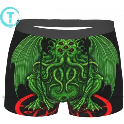 Cthulhu Underwear Sublimation Trenky Polyester Trunk Custom Cute Men Boxer Brief