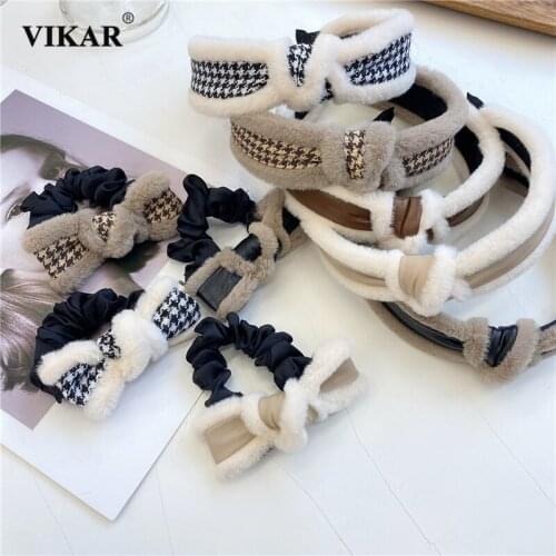 Women Elegant Knotted Hair Band Headbands Girls Simple Printing Dot Bezel Headwear Plaid Hair Hoop Fashion Hair Accessories 2020