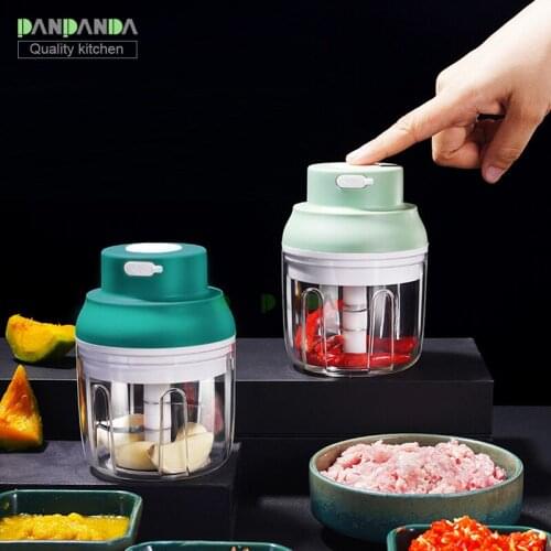 PANPANDA Mini electric mash the garlic presses mashed manually masher play the garlic multi-function pressure