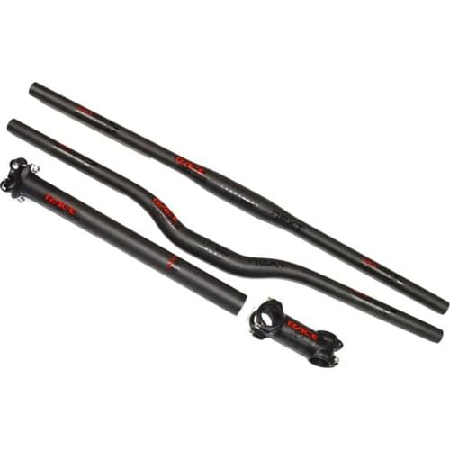 RACE FACE carbon MTB bicycle handlebar set RACEFACE mountain bike rise handlebar stem seat post carbon cycling parts set matt