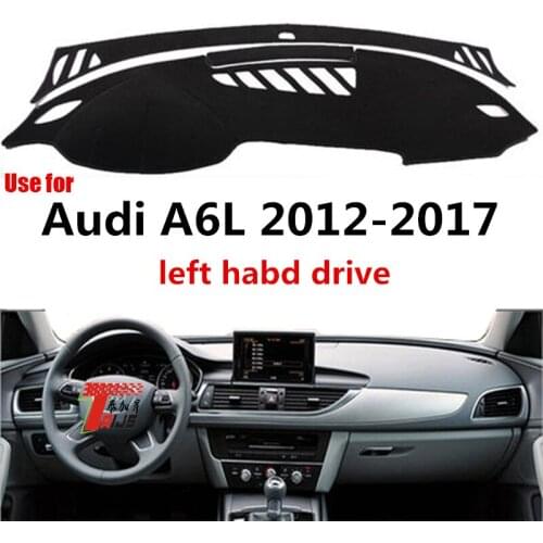 TAIJS Factory Dust resistant Sport Polyester Fibre Car Dashboard Cover For Audi A6L 2012 13 14 15 16 17 Left hand drive