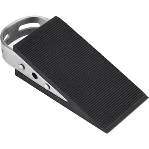 Rubber Stainless Steel Door Stopper Security Thickening Anti-Collision Floor Door Holder Protection Kids Safe Home Office-ABUX