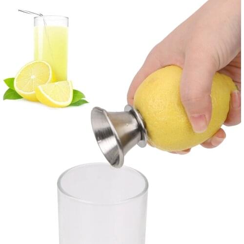 Hand Juicer Juice Squeeze For Lemon Pourer Screw Manually Orange Limes Citrus Fruit Tool Stainless Steel