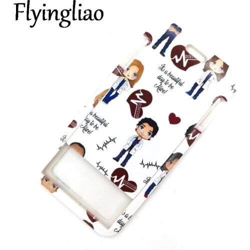 Greys Anatomy Art Cartoon Anime Fashion Lanyards Bus ID Name Work Card Holder Accessories Decorations Kids Gifts