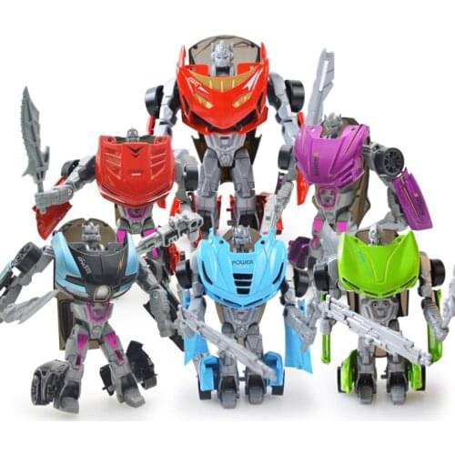 Sliding Inertia Alloy Deformation Car Toy Transformation Robot Figure Toys Alloy Simulation Wheel Car Model Childrens Toys 2019