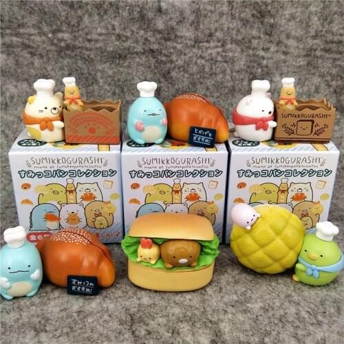 Sumikkogurashi Sumikko Buger6pcs/set Action Figure Model Toys