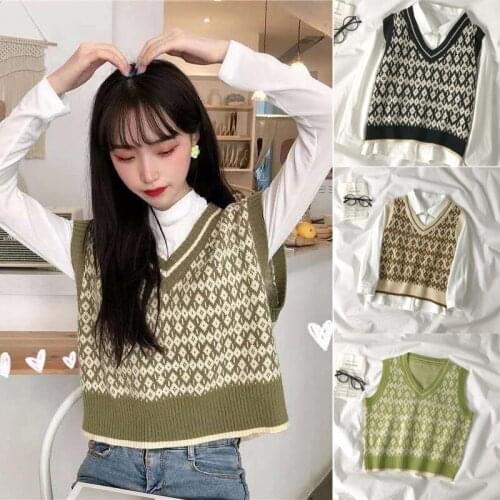 Swokii Sleeveless Sweaters