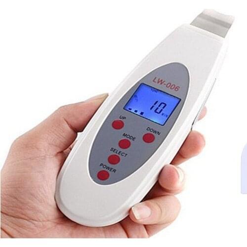 Digital skin LCD 4 modes Ultrasound Ultrasonic Face Skin Cleaning Skin care Acne Removal Powerful Spa skin Pores Cleanser