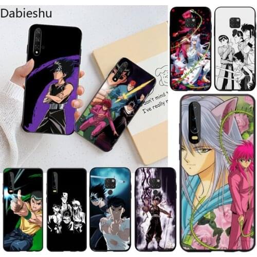 Yu Yu Yuyu Hakusho anime Soft black Phone Case for Huawei P40 P30 P20 lite Pro Mate 30 20 Pro P Smart 2020 prime
