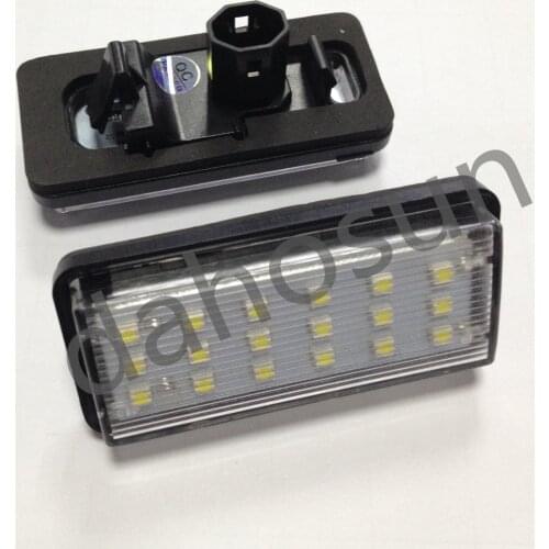 2Pcs Dahosun White LED License Plate Light For Toyota J100 Land Cruiser/02-09 J120 Land Cruiser Prado/Lexus LX470/570 GX470
