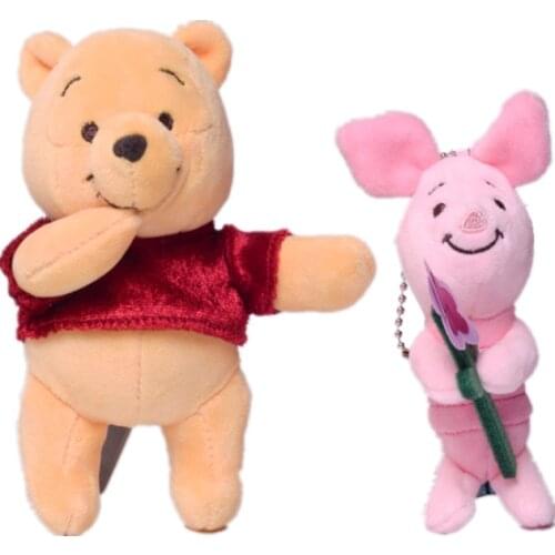 Disney Plush Toy 2Pcs Winnie Pooh Bear Piglet Pig Cute Soft Plush Animal Toy Cute Anime Plush Doll Birthday Childrens Toy Gift