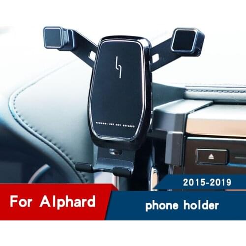 Car Phone Holder for Toyota Alphard 30 Mobile Phone Stand Air Vent Mobile Phone Holder Navigation Bracket Accessories 2018 2019