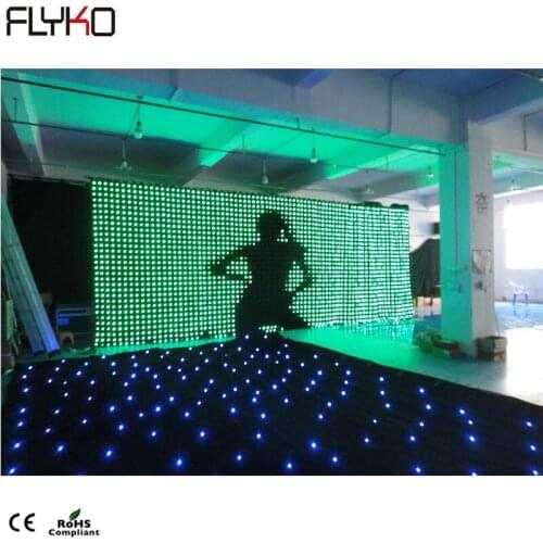 Free shipping Led cloth, led video curtain 3m*8m hot selling