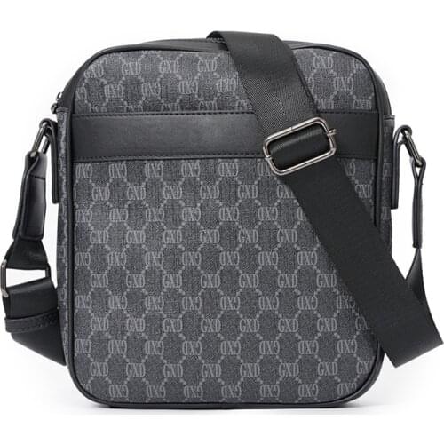 2021 Business Casual Mens Crossbody Bag New Trendy Luxury Plaid Shoulder Bag for Men Fashion Design Small Flap Messenger Bags