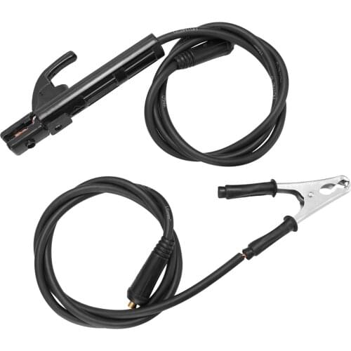 1.5M Electrode Holder Stick Welders and Ground Clamp Set Welding Machine Clamping Tool Solder Leads Kit Electrode Holder Kit