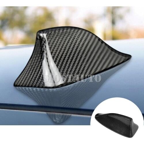 For BMW 5 Series 7 Series M5 F10 F11 F01 F02 Real Carbon Fiber Exterior Car Roof Shark Fin Antenna Cover Trim Black/Red