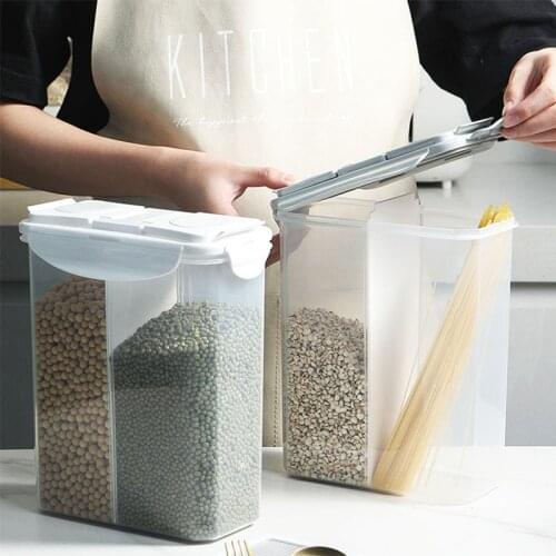 Kitchen Food Storage Preservation Sealed Box Household Transparent Largecapacity Grain Storage Containers Dry Goods Storage Tank