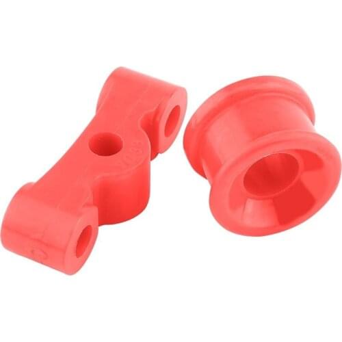 2Pcs Red Polyurethane Car Auto Shifter Bushing Kit For Honda Civic 1984-1987 Acura Integra 1994-2001 Del Sol VTEC 1993-1997