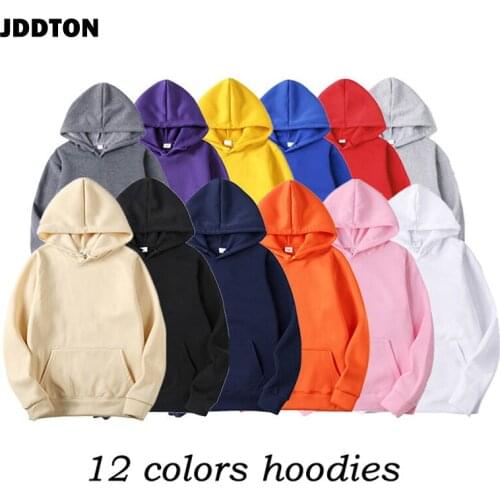 JDDTON Mens Hoodies Fashion Brand Spring Autumn Male Casual Hoodies Mens Solid Color Sweatshirts Men Brand Clothing JE353