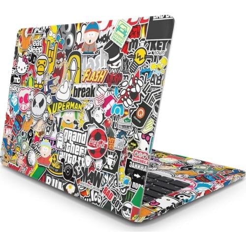 Sticker Master Stickerbomb Sticker Bomb Universal Sticker Laptop Vinyl Sticker Skin Cover For 10 12 13 14 15.4 15.6 16 17 19 " Inc Notebook decal for Macbook,asus,Acer,Hp,Lenovo,Huawei,Dell,Msi,Apple,Toshiba,Compaq