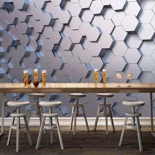 Custom Photo Wallpaper Modern 3D Stereoscopic Geometric Pattern Wall Painting Living Room Sofa TV Background Mural Home Decor