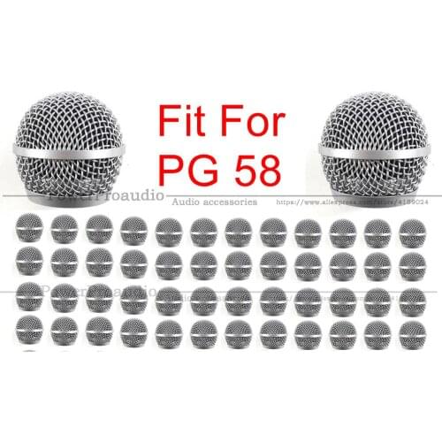 20pcs/lot New Replacement Ball Head Mesh Microphone Grille for Shure PG58 PG 58 PG48 Accessories
