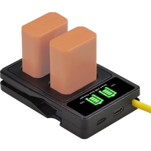 NP FW50 NPFW50 NP-FW50 Battery 2160mAh + LED USB Dual Charger for Sony A6000, A6500, A6300, A7, A7II, A7RII, A7SII, A7S, A7S2