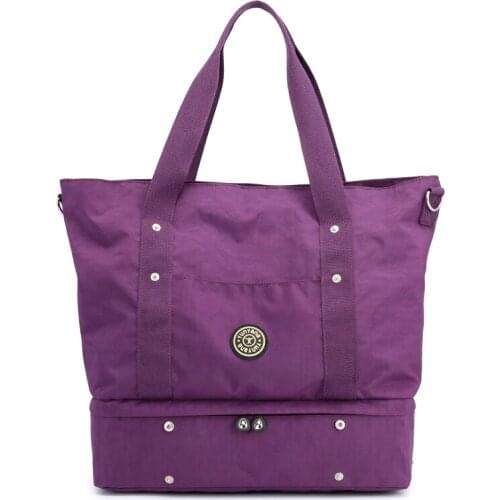 Super Large Capacity Mommy Bag Waterproof Nylon Travel Handbag Clothes Shoes Storage Bag Messenger Shoulder Shopping Bag