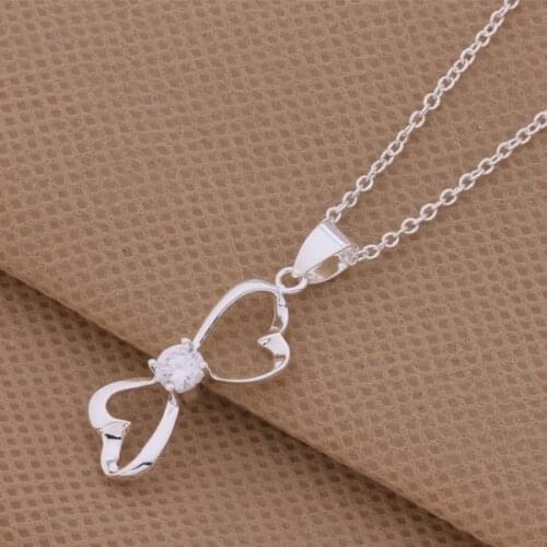 Wholesale High quality silver plated Fashion jewelry chains necklace pendant WN-169
