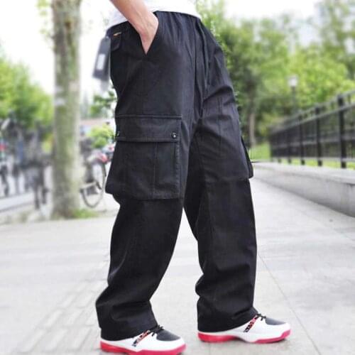 Autumn Winter Big Size Men Pants Loose Cargo Pants lard-bucket Male Mens Trousers Causal Long Trouser XXXXXXL