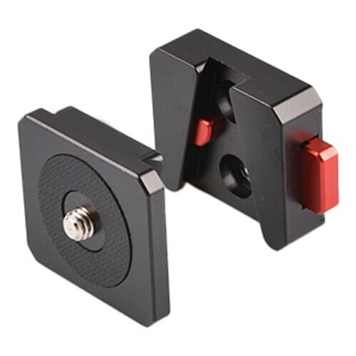 Hot Shoe Plate Quick Release Clamp DSLR Quick Install System Action Camera Shoulder Strap Belt Clip Quick Switch Kit FKU