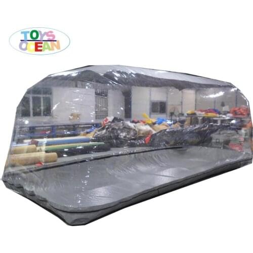 Transparent indoor outdoor inflatable car capsule cover tent