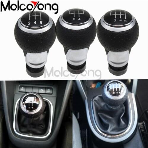 Car Gear Shift Knob Lever Stick Pen Handle Head Manual For Audi A4 S4 B8 8K A5 8T Q5 8R S Line 2007-2014 2015 5/6 Speed