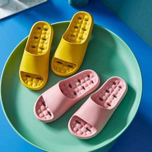 Summer Sandals Platform Slippers Bathroom Quick dry Slipper Soft Anti-Slip Couples Home Floor Slides Ladies Casual Shoes