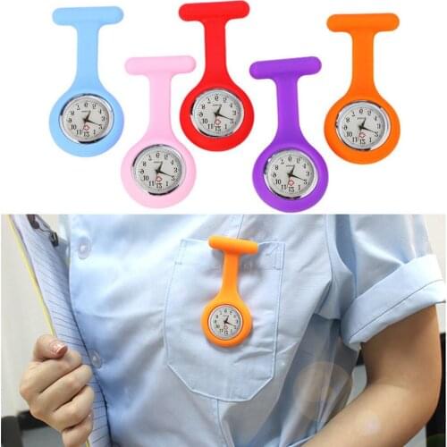 Silicone Nurse Female Watch Watch Doctor Medical Clock Small Arabic numerals Dial Quartz Watch relogio feminino Analog Watch New