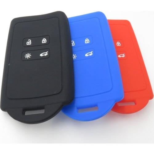 Silicone Rubber Key Cover CASE fit for Renault Kadjar Fluence Scenic Latitude KEY CASE FOR CAR Interior Accessories Car styling