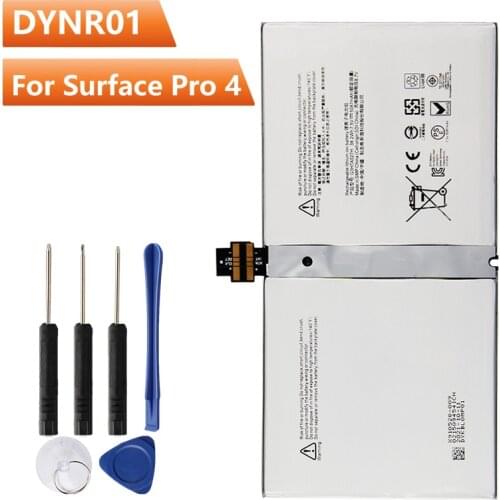 Replacement Battery DYNR01 For Microsoft Surface Pro 4 Pro4 G3HTA027H 1724 Authentic Rechargeable Battery 5087mAh With Free Tool