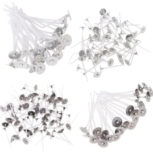 500 Pieces Pure White Cotton Candle Wicks For Home Candle Making Accessories - 25mm/30mm/35mm/55mm/70mm