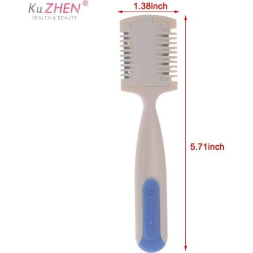 Beauty Hair Cutting Trimmer Razor Blade Comb Durable Home Hairdresser Makeup Tools For Thinning Bangs Long Hair Cut Accessories
