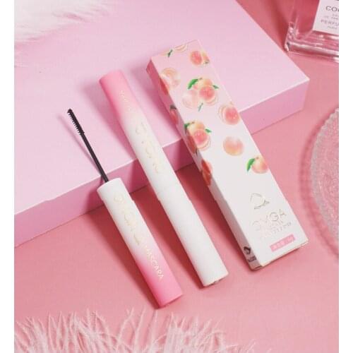 Peach Small Brush Head Mascara Fiber Non Staining Waterproof Slim Thick Curling Eyelash Extension Sexy Eyes Makeup Cosmetics