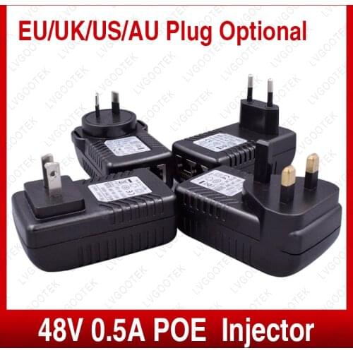 High Quality POE Injector for CCTV IP Camera US EU Power Over Ethernet POE Supply Switch Ethernet Adapter cctv accessories