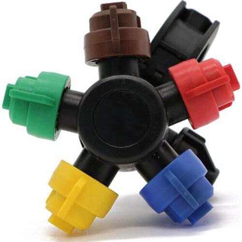 1/2''10 pcs per lot, 5 heads agricultural spray nozzle for boom sprayer, lawn, nursery, orchard spraying insecticide syrup