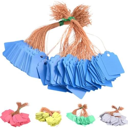 100PCS Garden Plant Hanging Tags Multi Colors PVC Waterproof Plastic Signs Gardening Plants Hanging Labels Seed Name Card