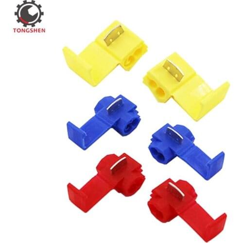 20PCS Scotch Lock Crimp Terminals Electric Wire Cable Connectors Quick Splice Terminals Crimp Non Destructive Without Break Line
